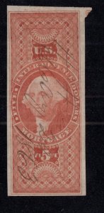 United States - R91a - Partial second stamp showing - Used (cv 200.00)