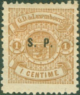 Luxembourg O44 MH (Thin) CV $9.25 BIN $1.00
