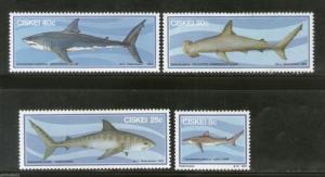 Ciskei 1983 Whale Sharks Fishes Marine Life Animals 4v MNH # 0281