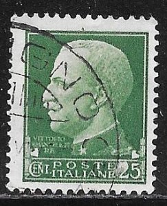 Italy 218: 25c Victor Emmanuel III, used, F-VF