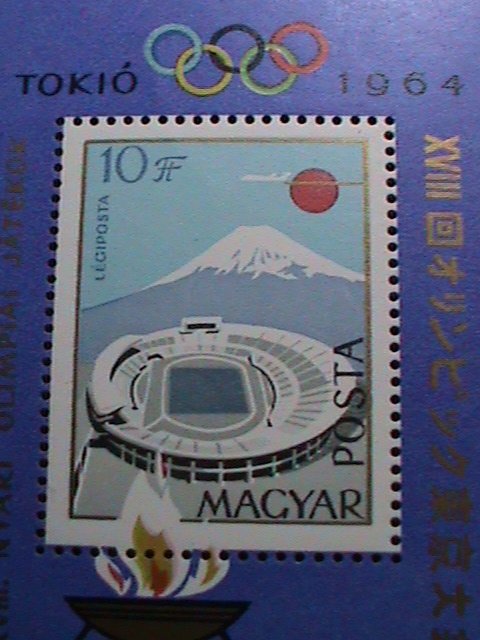 HUNGARY-1964 -OLYMPIC GAMES TOKYO'64 -MNH S/S SHEET-VERY FINE WE SHIP TO WORLD