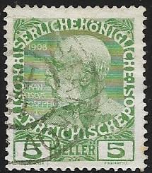 Austria - # 113 - Emperor Franz Joseph - used