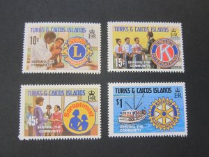 Turks & Caicos Islands 1980 Sc 452-55 set MNH