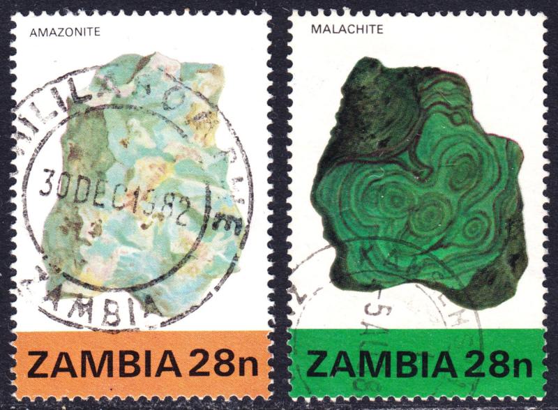 Zambia Scott 260, 265 F to VF used. Sc 260 has a splendid SON cds.