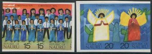Nauru 1976, Christmas 2x2v imperforated, MNH
