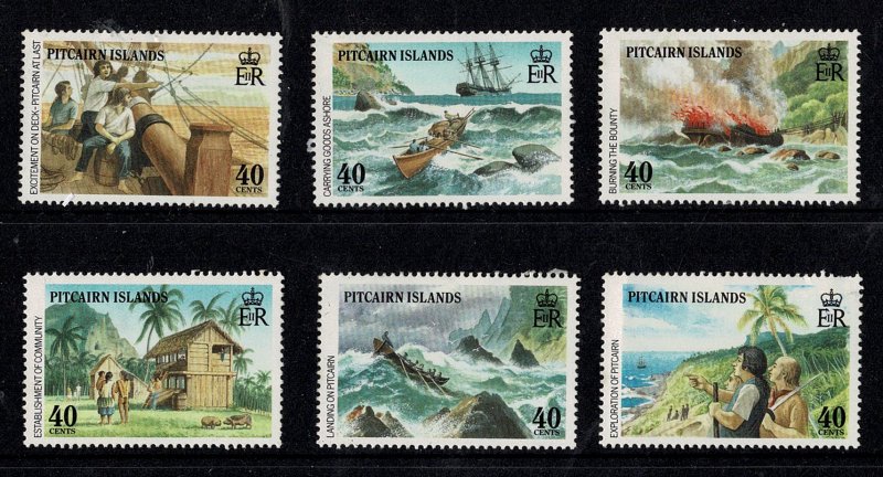 Pitcairn Islands 1990 Bicentenary of Settlement  Set of 6 MNH