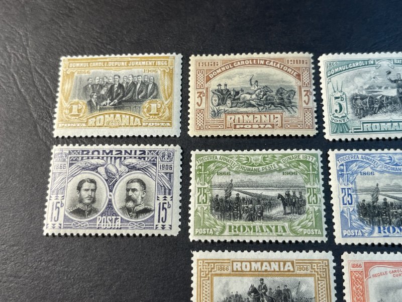 ROMANIA # 176-185--MINT/HINGED---COMPLETE SET---1906