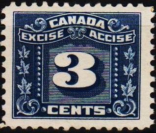 Canada.1930? 3c(Excise). Unmounted Mint