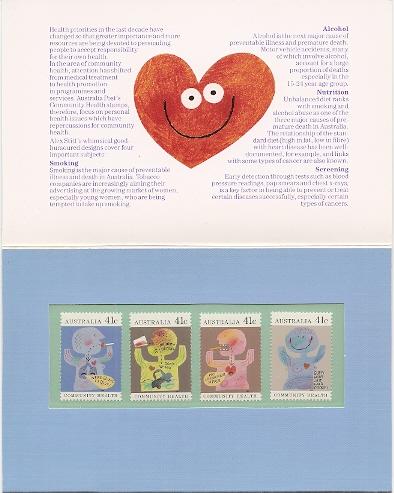 Australia 1170-3 1990 Community Health Post Office Pack