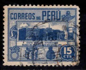 Peru  Scott  412 Used stamp Columbian printing