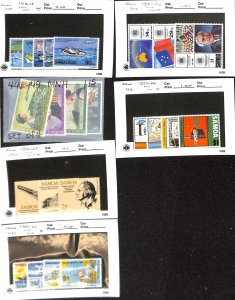 Samoa Postage Stamp, #415 586 Mint NH & LH Sets, 1975-1982