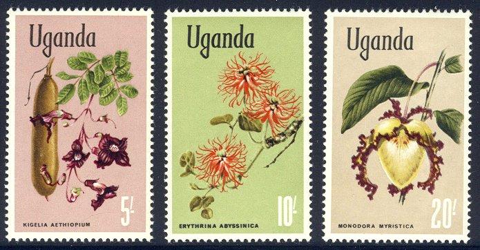 HALF-CAT BRITISH SALE: UGANDA #115-29 Mint NH