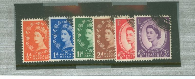 Great Britain #317c-322d  Single (Complete Set)