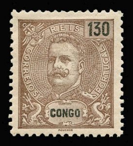 PORTUGUESE CONGO Scott #29 1903 King Carlos unused, HR, tiny thin spot