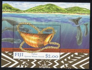 Thematic stamps FIJI 1998 SPERM WHALE MS1025 mint