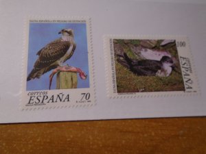 Birds  :  Spain  #  2979-80  MNH