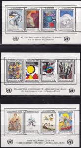 Collection of 5 United Nations  Mini-Sheets  VF/NH