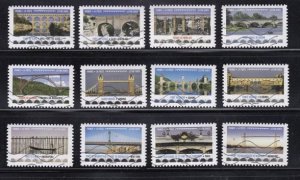 France 2017 Sc#5290-5301 Bridges Used
