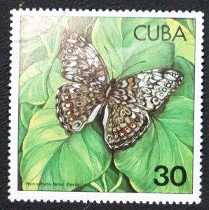 CUBA Sc# 2482  BUTTERFLIES  butterfly  30c 1982  used cto