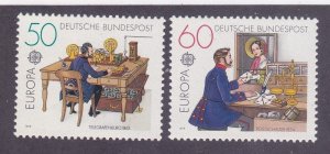Germany 1291-92 MNH 1979 EUROPA Telegraph Office & Post Office Window Set