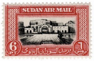 (I.B) Sudan Postal : Airmail 6pt (SG 121)