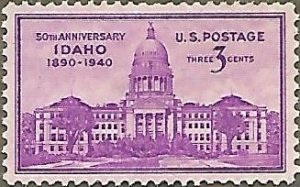 United States #896 3c Idaho Statehood 50th Anniversary MNG (1940)