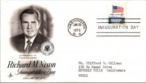 1973 Richard Nixon 37th US Pres - Inauguration Day - Washington DC - J1802