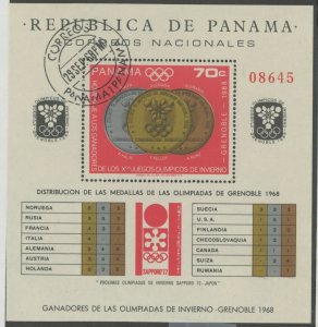 Panama #487I  Souvenir Sheet (Medals)