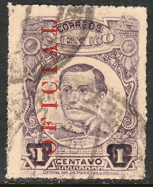 MEXICO O124, 1cent. USED. (21)