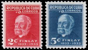 Cuba Scott 319-320 (1934 Unused LH VF, CV $6.50 B