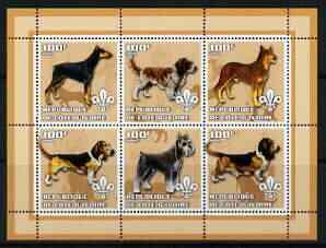 COTE D'IVOIRE IVORY COAST SHEET DOGS