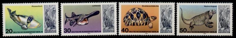 Germany Berlin 9N411-4 MNH Fish, Tortoise, Iguana, Berlin Aquarium