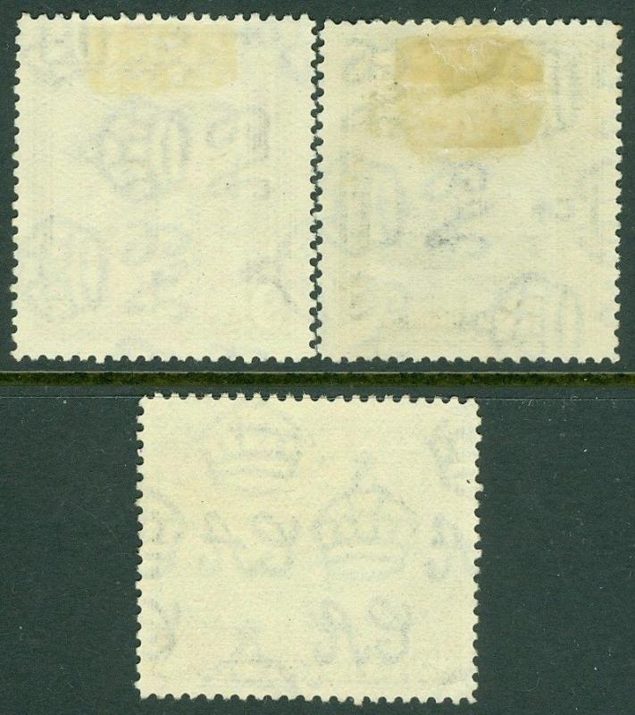 EDW1949SELL : CYPRUS 1934 Scott #133-35 Very Fine, Used. Catalog $143.00.