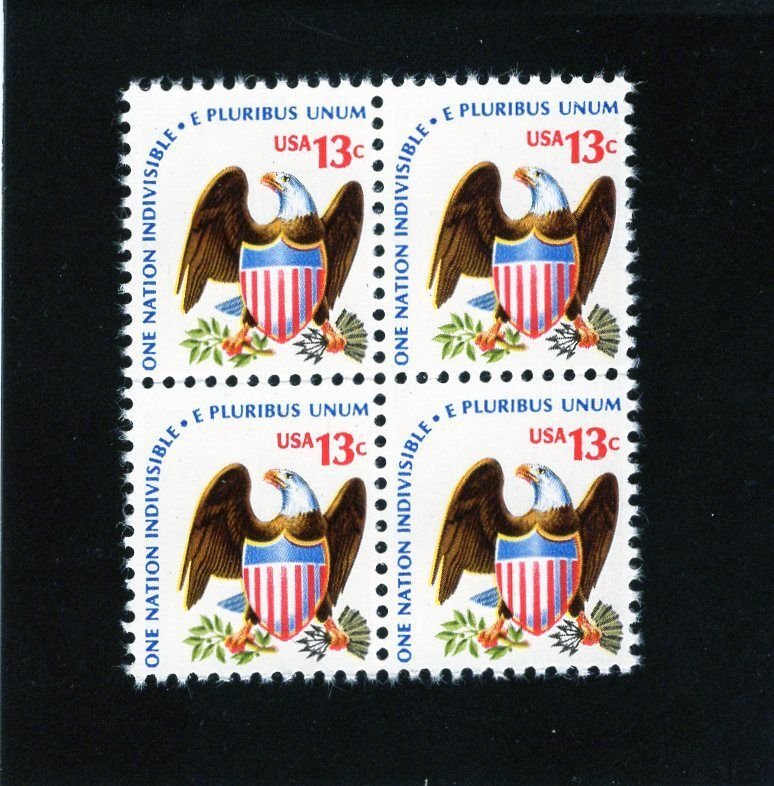 1596 Eagle & Shield, MNH blk/4