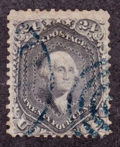 US 78 24c Washington Used w/ Blue Target Cancel VF SCV $387+