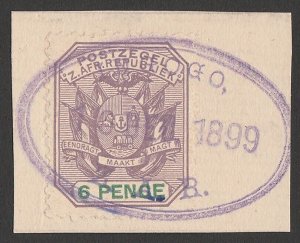 TRANSVAAL-BOER WAR 1899 Boer invasion of Natal Postmark Ingogo ZAR 16 DEC 1899.