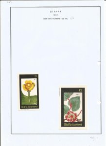 STAFFA - 1982 - Flowers - Sheets - Mint Light Hinged - Private Issue