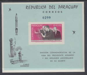 Paraguay 894a Space Imperf Souvenir Sheet Specimen MNH VF