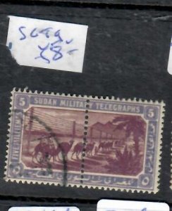 SUDAN  TELEGRAPH STAMP   SG T9  VFU     P0329H