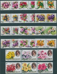 Niue 1981 SG381-410 Flowers set MNH