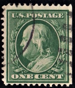 SC#374 1¢ Franklin (1910) Used