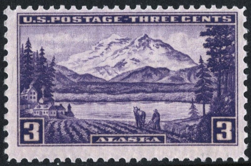 SC#800 3¢ Alaska Issue (1937) MNH