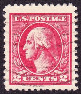 Scott 527, XF Jumbo Used, 2c Washington Offset Type V