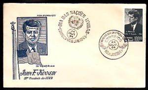 Brazil 987 Kennedy 1964 U/A FDC  