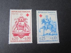 France 1960 Sc B347-8 set MH