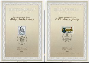 GERMANY ERSTTAGBLATS SET OF 25 DIFFERENT 1985 ISSUES AS RELEASED BY  BUNDESPOST