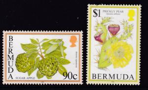 Bermuda 1994 QEII Flowering Fruits Complete (17)+ wmk-384 Complete (8) XF/NH