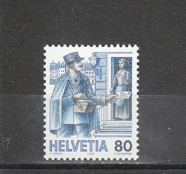Switzerland  Scott#  789  MNH  (1986 Postman)