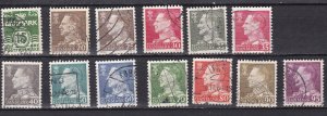 Denmark # 382-394, King Christian IX, Definitive Set, Used, 1/2 Cat.