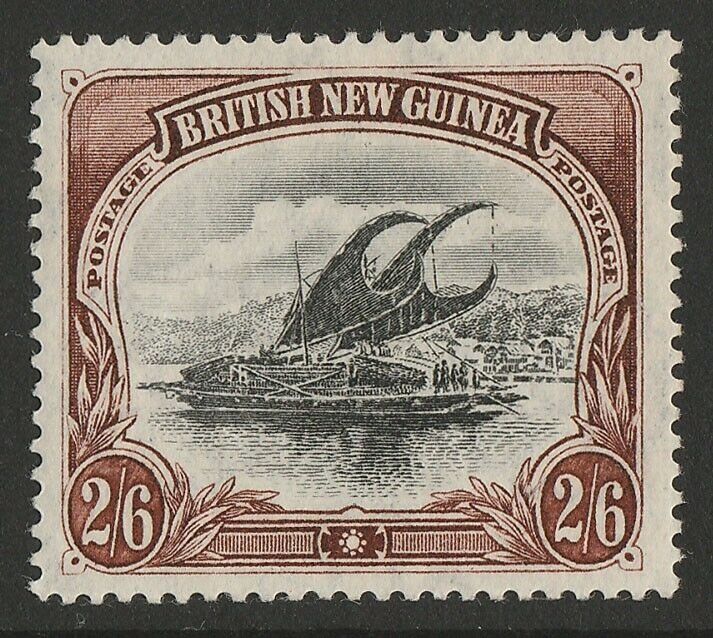 PAPUA : 1901 BNG Lakatoi 2/6, vertical wmk, thin paper